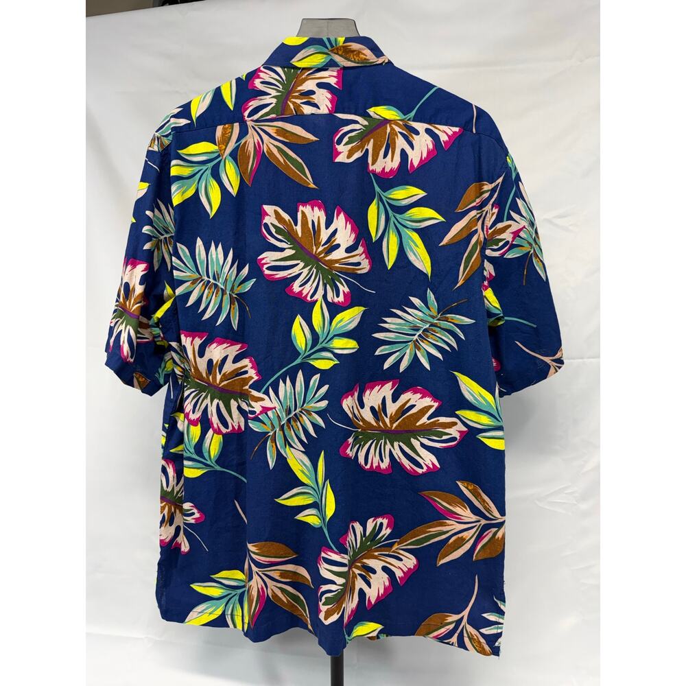 Seaspice Resort Wear Hawaiian Shirt XL Blue Tropical Floral 100% Cotton - Picture 4 of 6